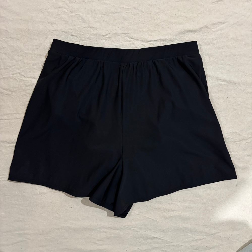 Miraclesuit Womens Black Swim Shorts Board Shorts Swimsuit Bottoms Size 12